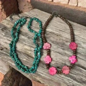 Western inspired beaded necklaces